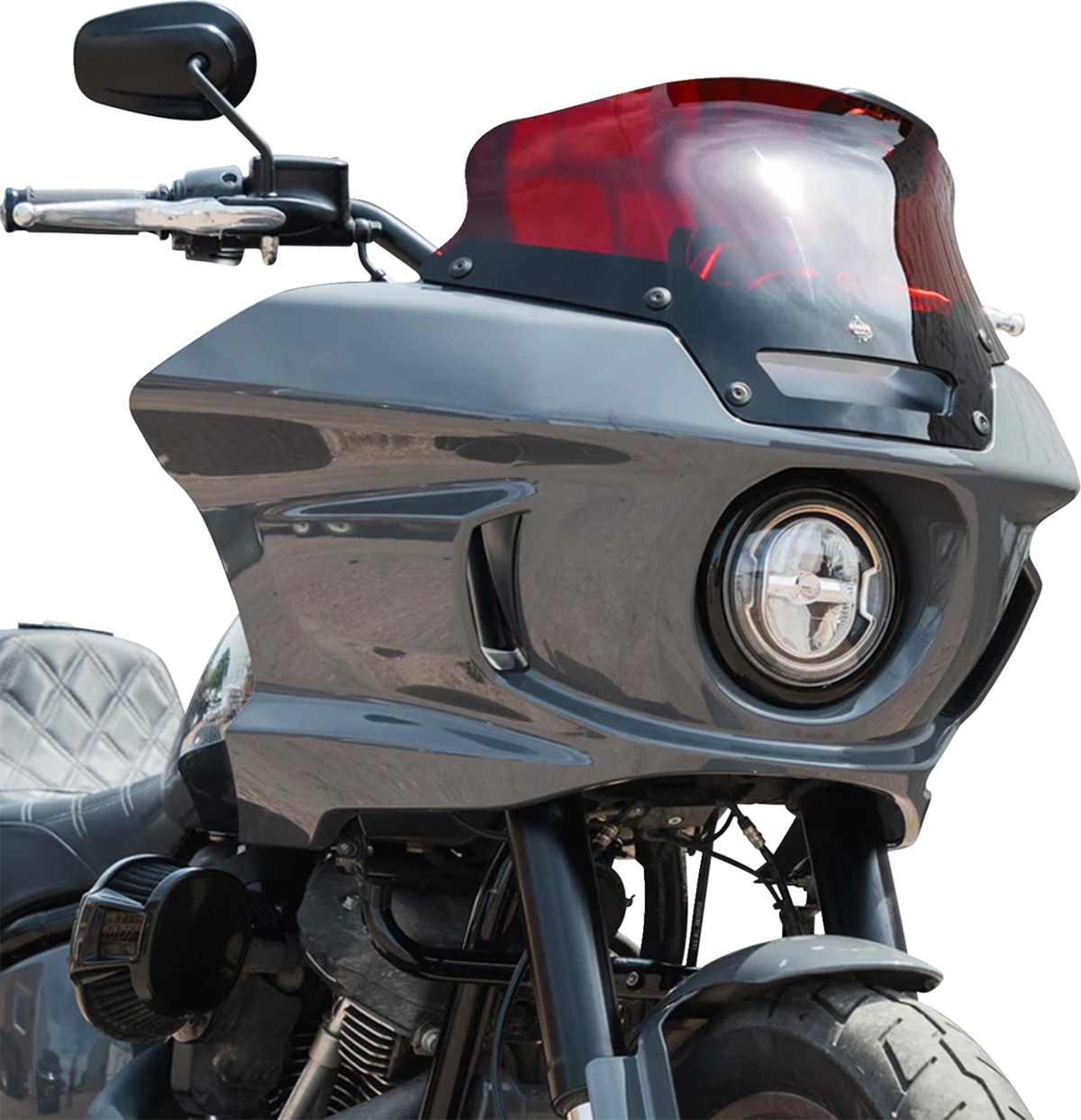 Kolor Flare® Windshield - 6" - Red - '22-'25 FXLRST