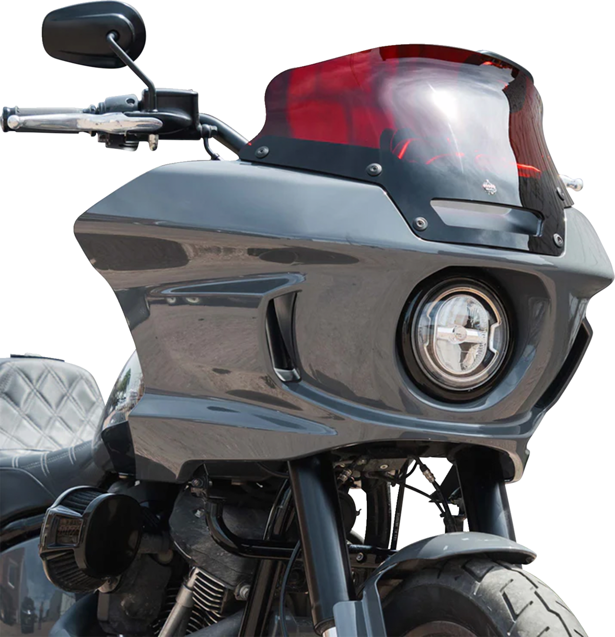 Kolor Flare® Windshield - 6" - Red - '22-'25 FXLRST