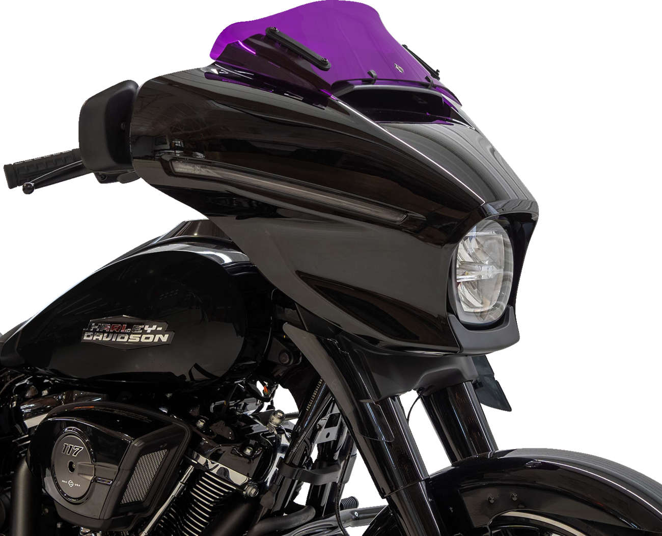 Kolor Flare® Windshield - 6-1/2" - Purple - '23-'25 FLHX