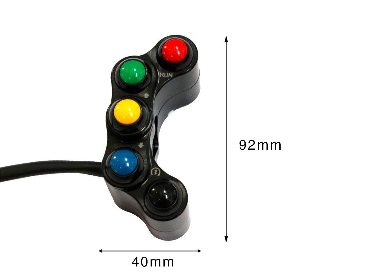 WRS 5 Button Left Racing Switch Kawasaki ZX-10 R 2016-2020