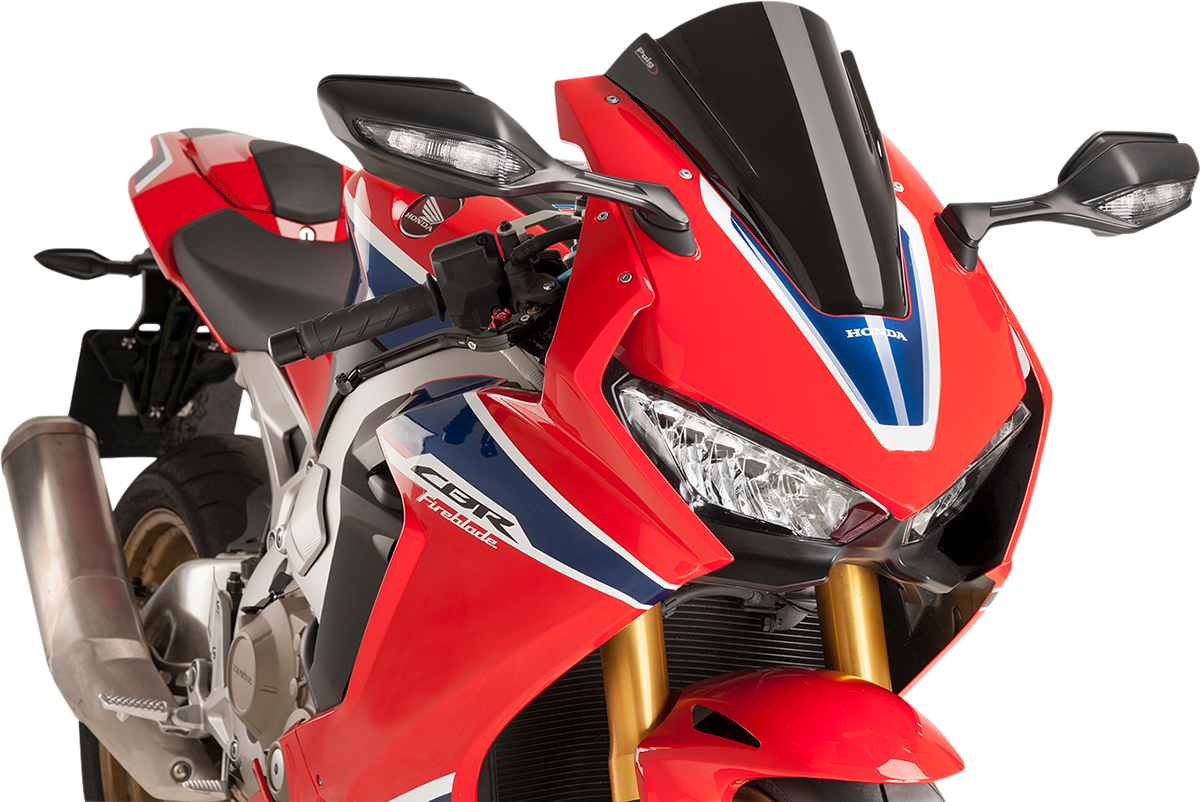 Race Windscreen - 13" - Black - Honda