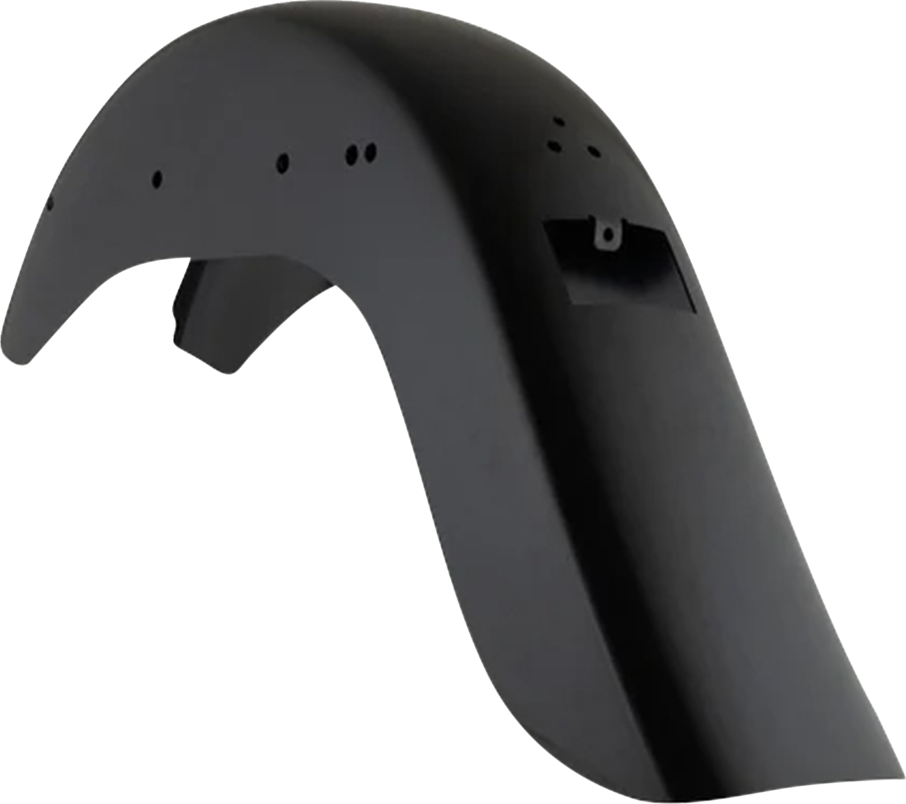 4" Stretched Rear Fender - Stock Taillight Cutout - HD Softail