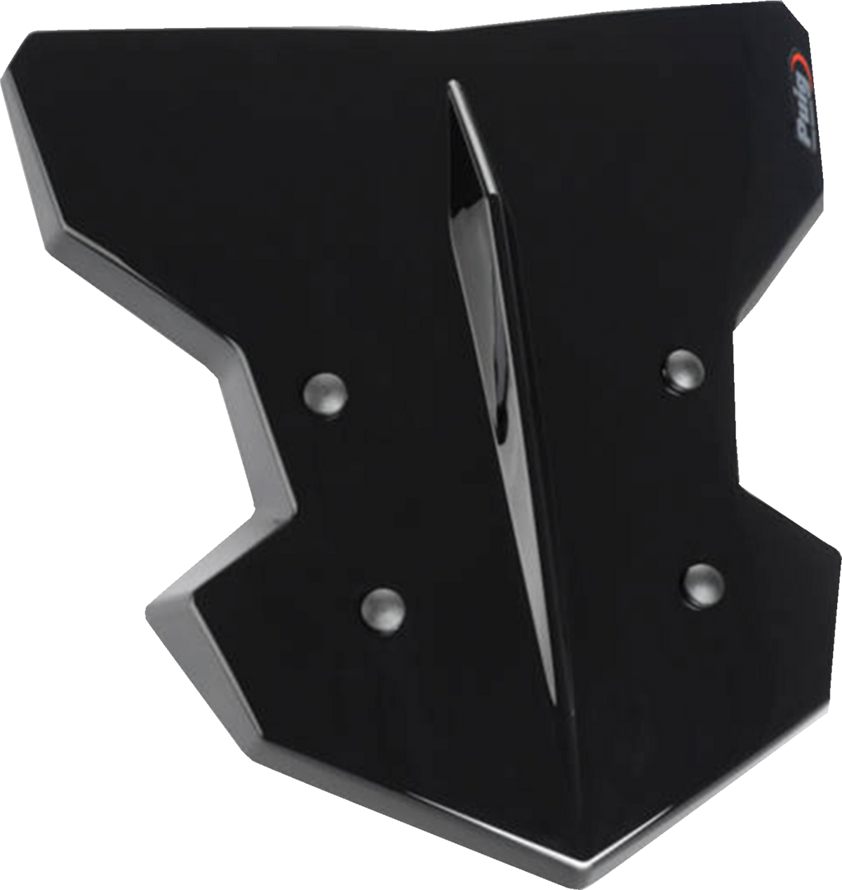 Flanker Windshield - 12-3/4" - Black - Kawasaki