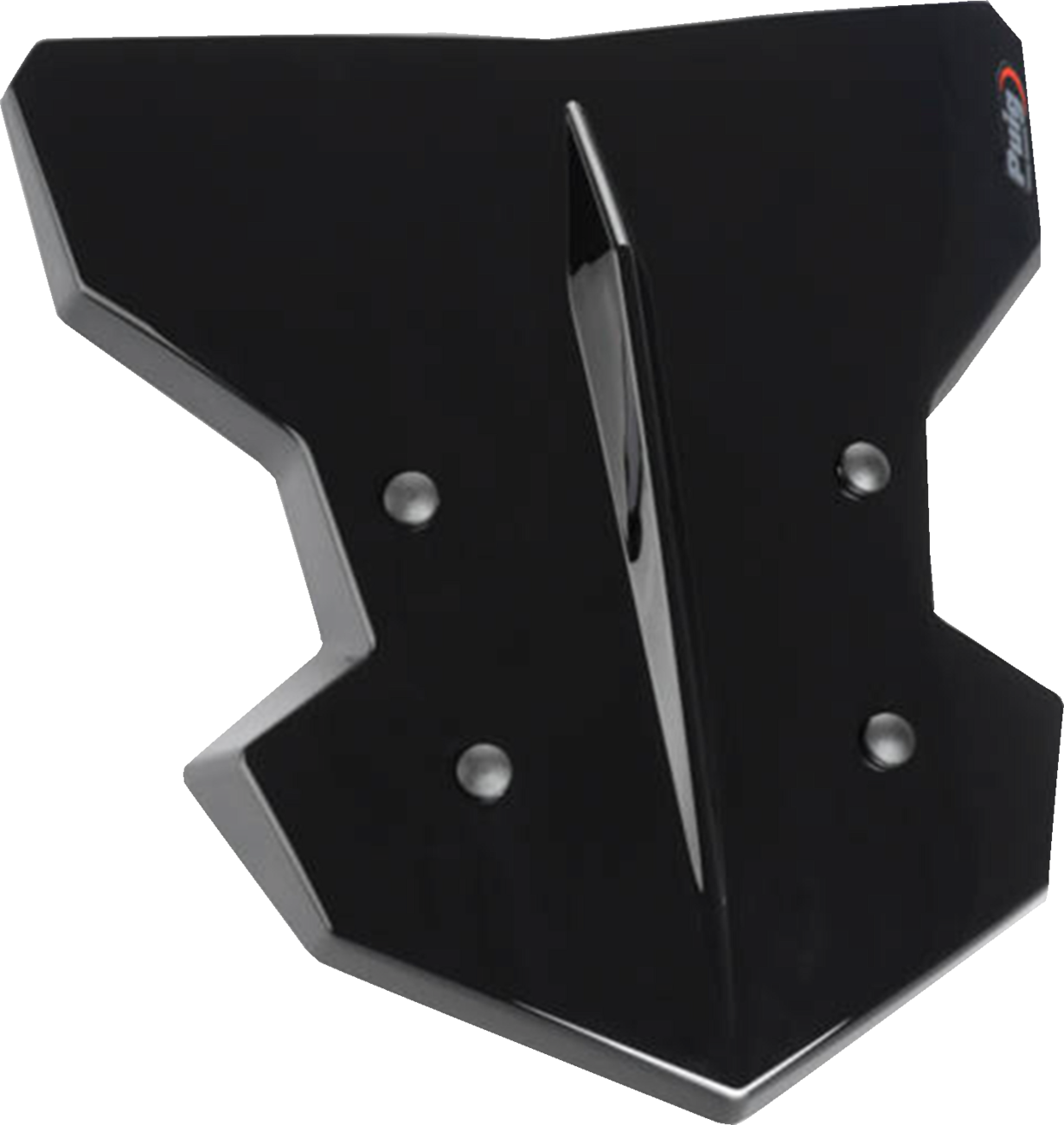 Flanker Windshield - 12-3/4" - Black - Kawasaki