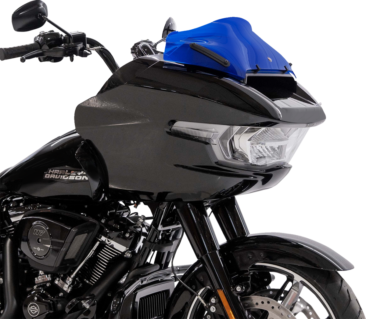 Kolor Flare® Windshield - 8" - Blue - '23-'25 FLTRX