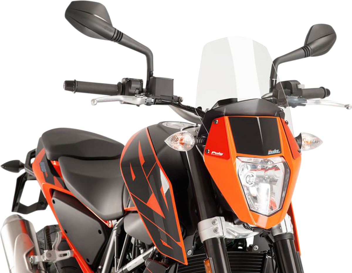 New Generation Windscreen - 10-1/2" - Clear - KTM 390