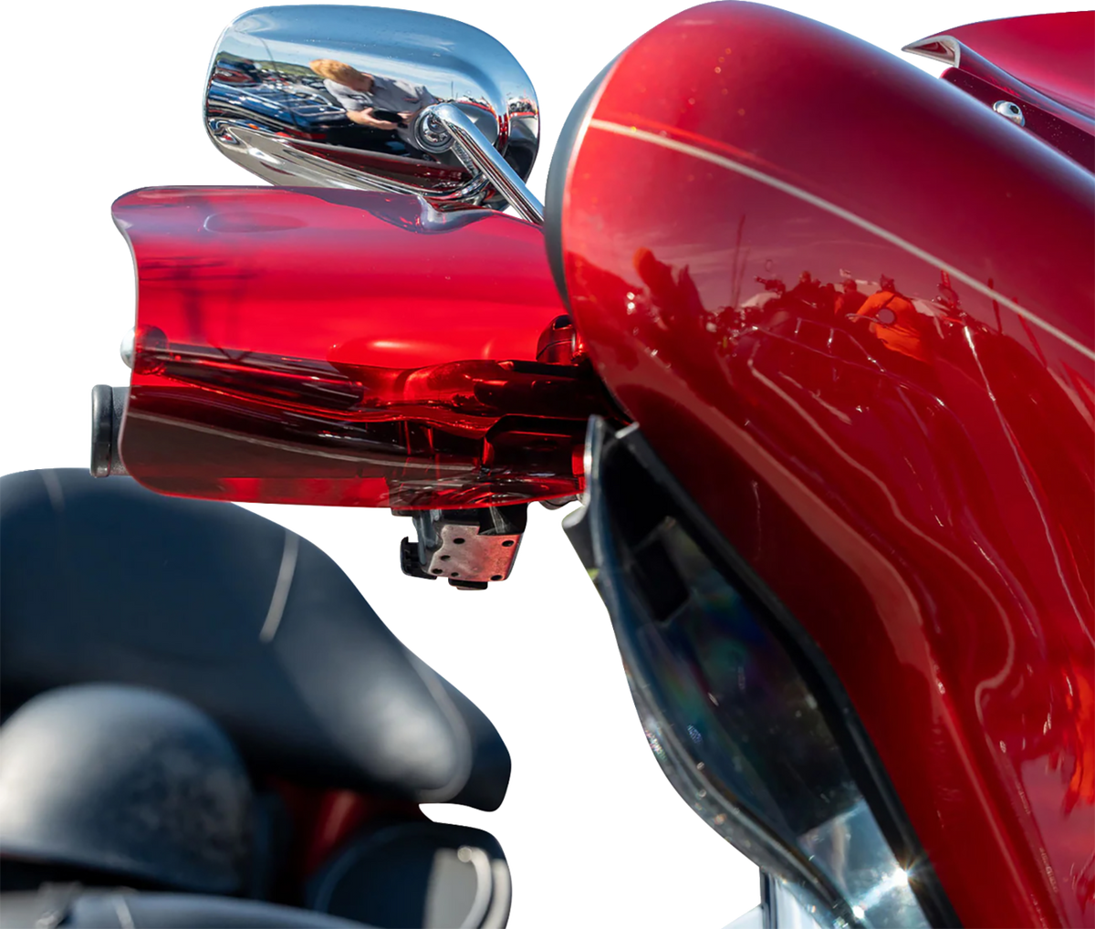 Flare® Handguards - Harley-Davidson Cable Clutch - Red