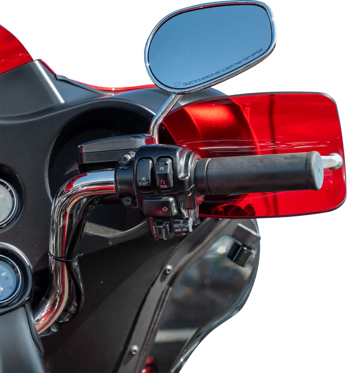 Flare® Handguards - Harley-Davidson Cable Clutch - Red