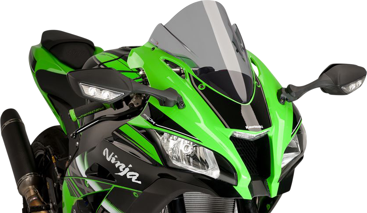 Race Windscreen - 14-1/4" - Smoke - ZX10R