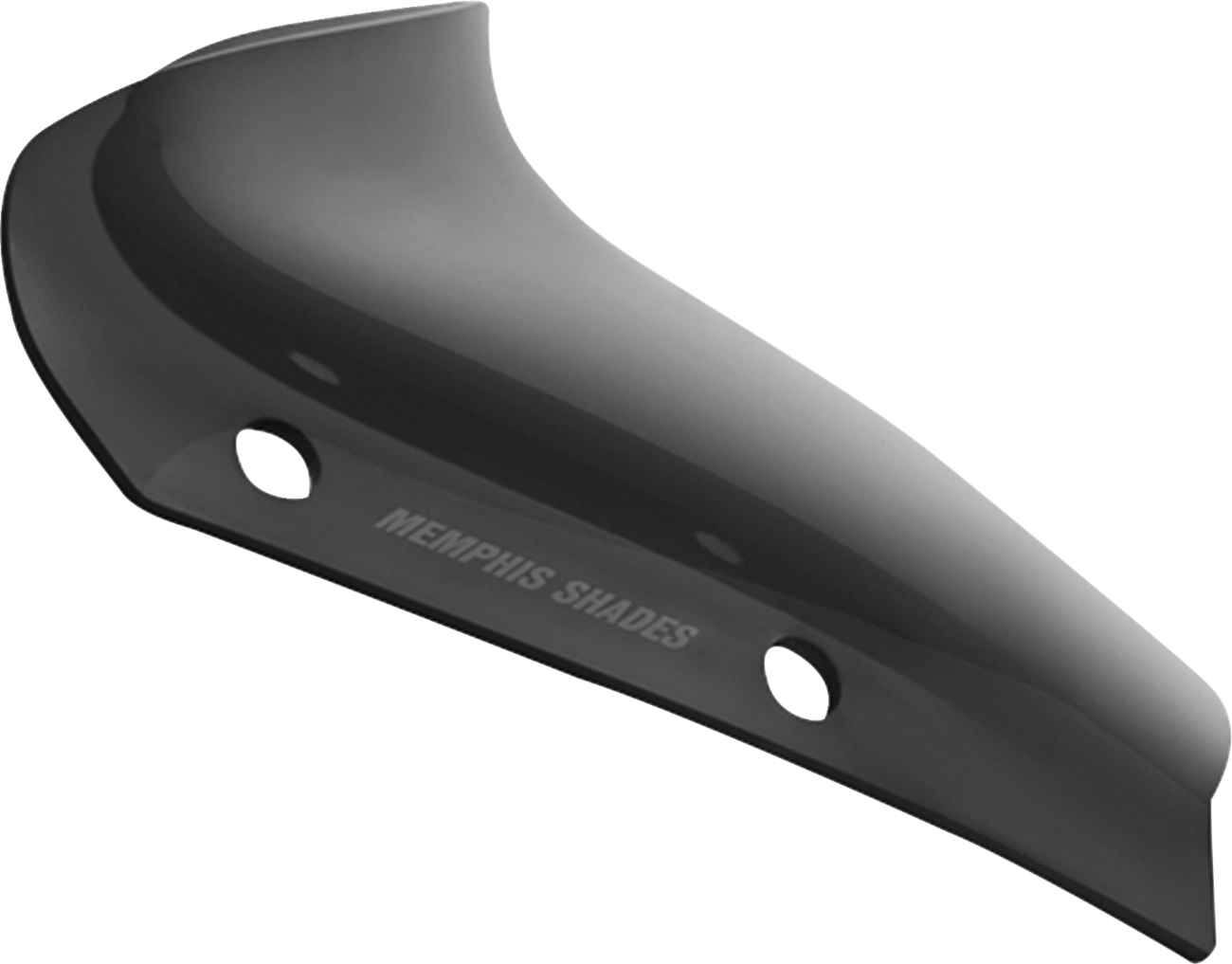 Spoiler Windshield - 2" - Dark Black Smoke - FLHX