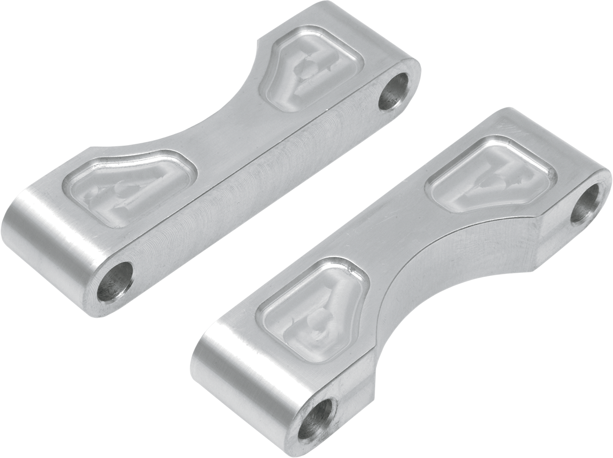 Hugger Front Fender Mounting Blocks - For 21" Wheels - Satin