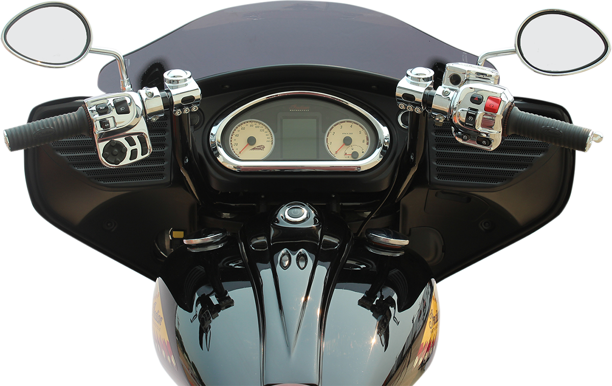 Klip Hanger Handlebar For Indian - 12" - Black/Chrome