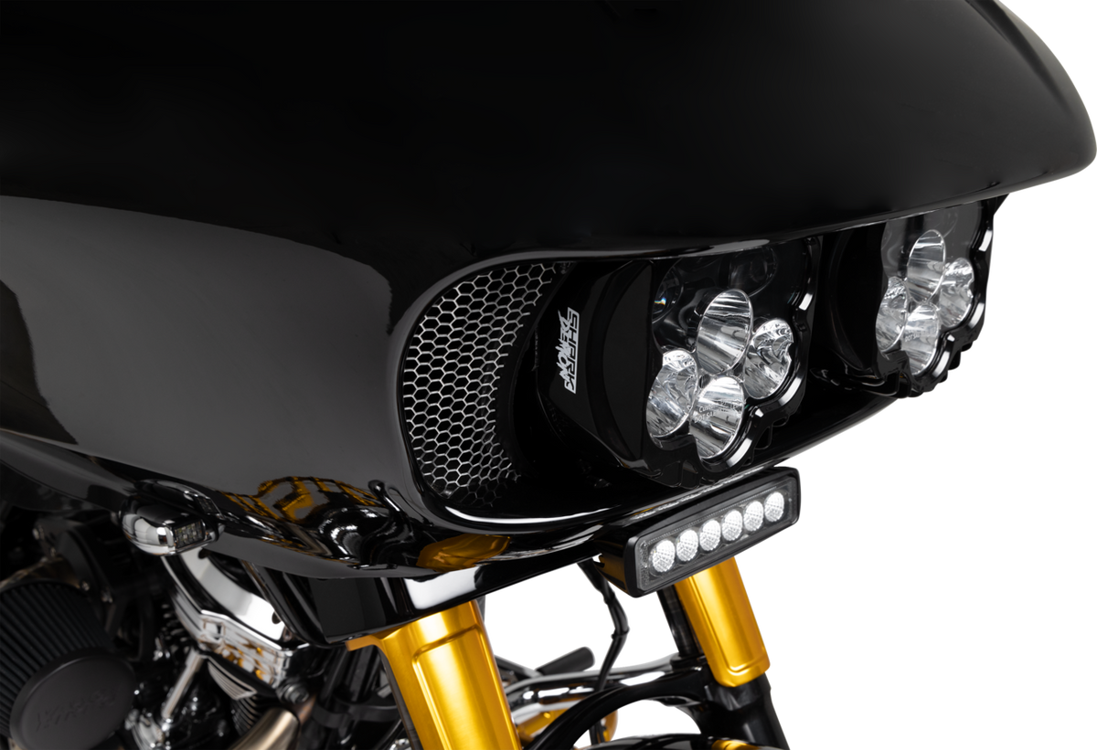 Fairing Vent Screen - Honeycomb - Chrome - FLTR