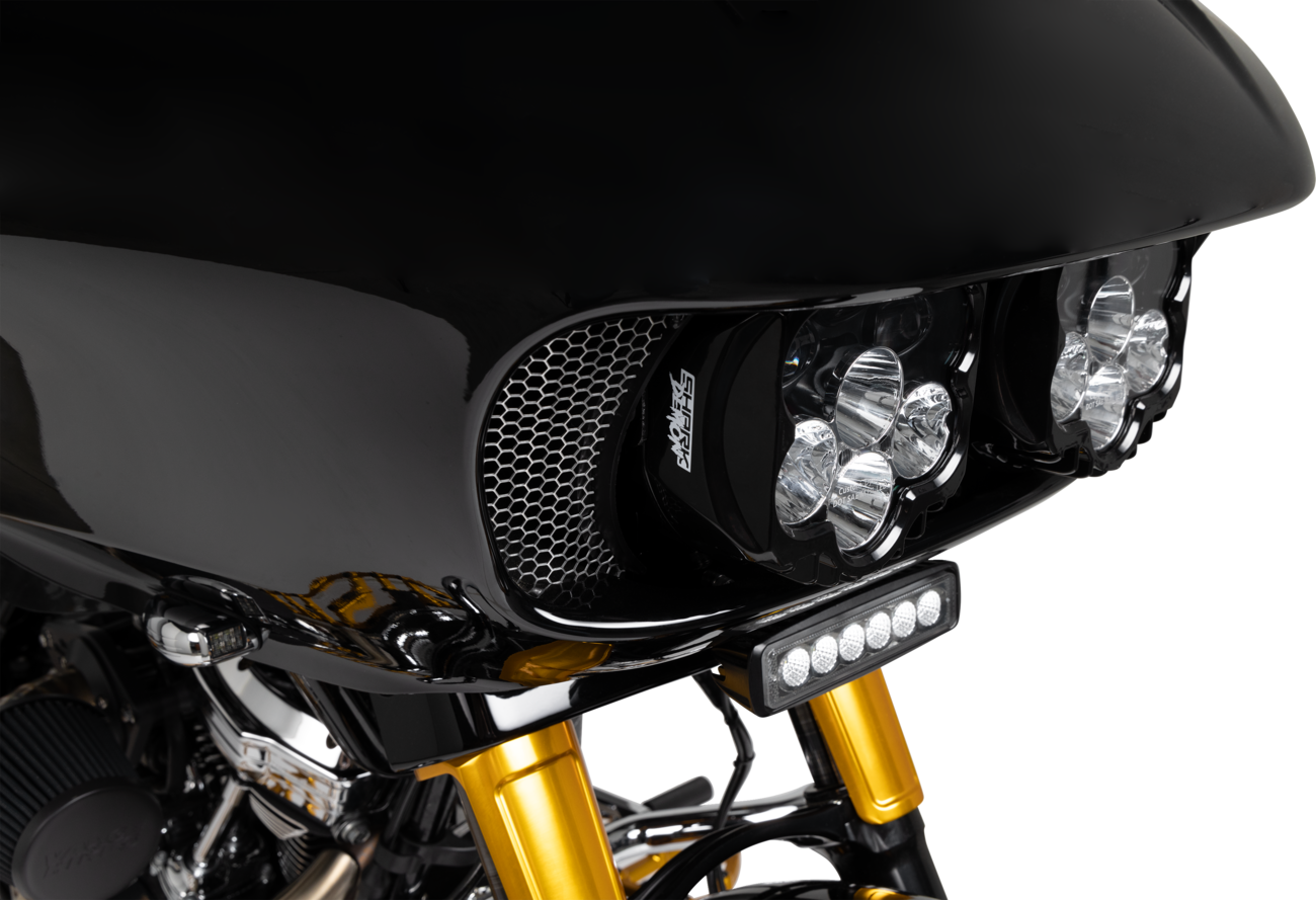 Fairing Vent Screen - Honeycomb - Chrome - FLTR
