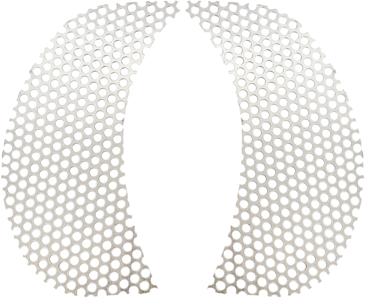 Fairing Vent Screen - Round - Chrome - FLTR