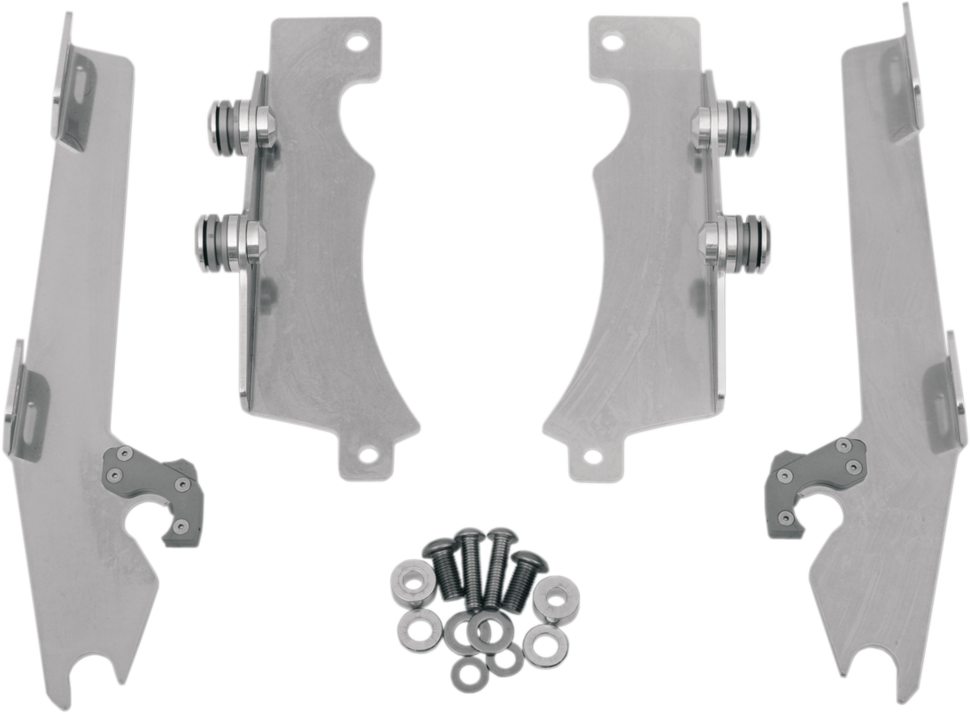 Batwing Trigger Lock Mounting Kit - V Star - Polished