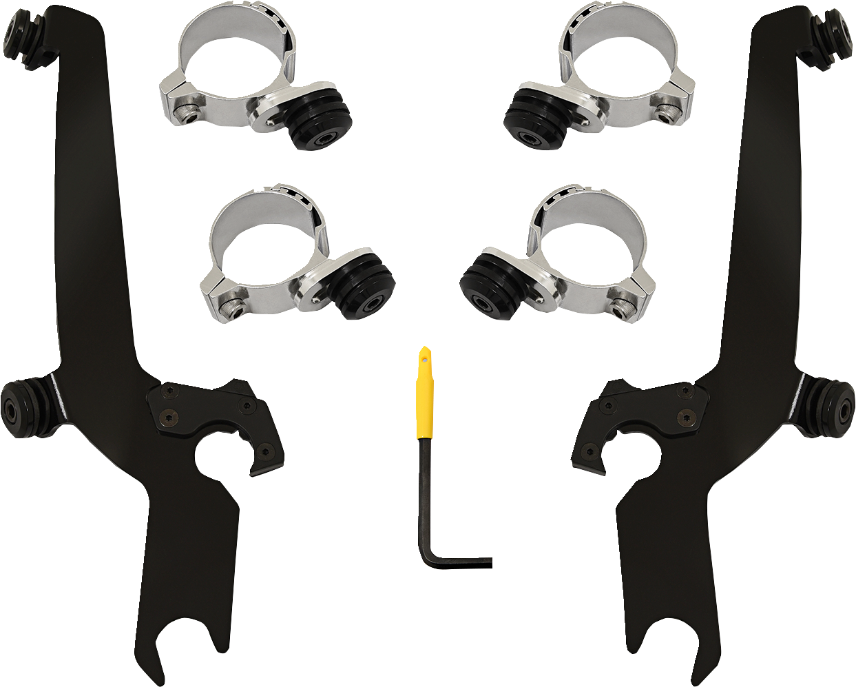 Sportshield Mounting Kit - Black - Honda