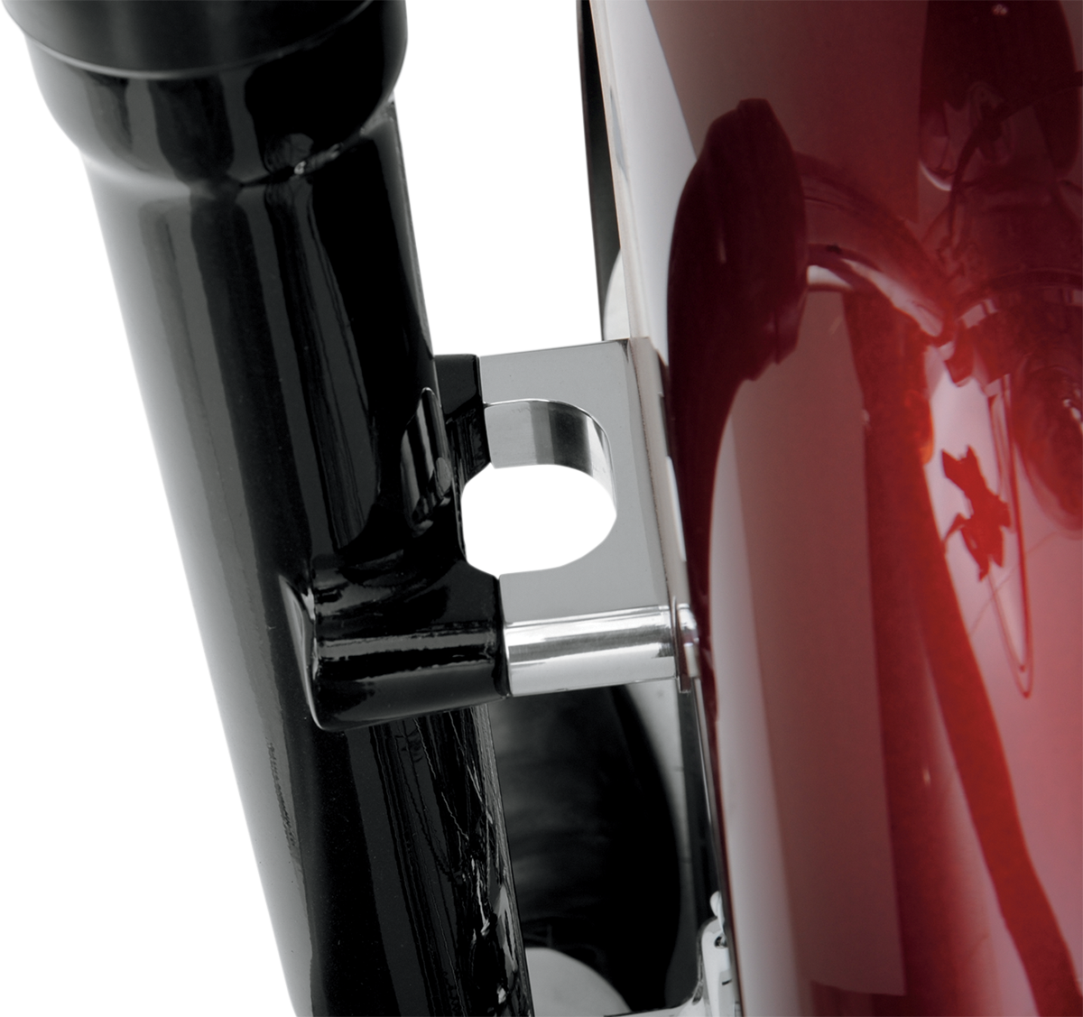 Hugger Front Fender Mounting Blocks - For 21" Wheels - Chrome