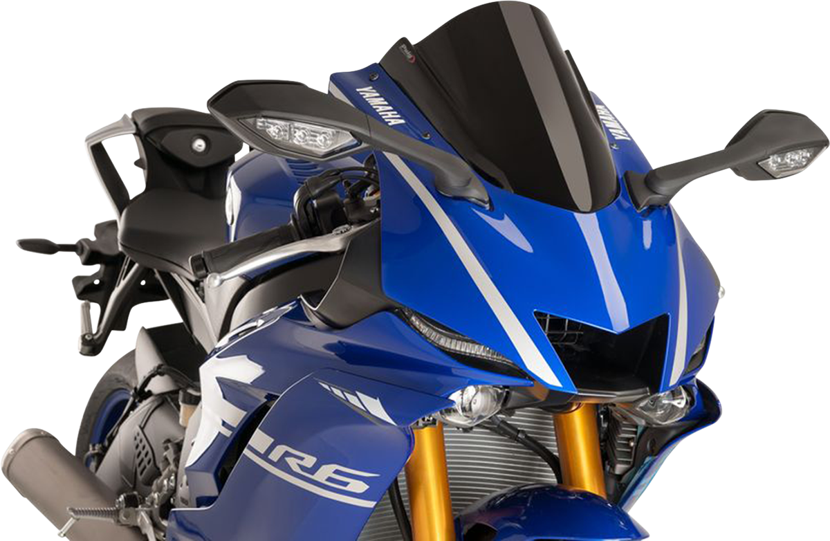 Race Windscreen - 14-1/4" - Black - Yamaha