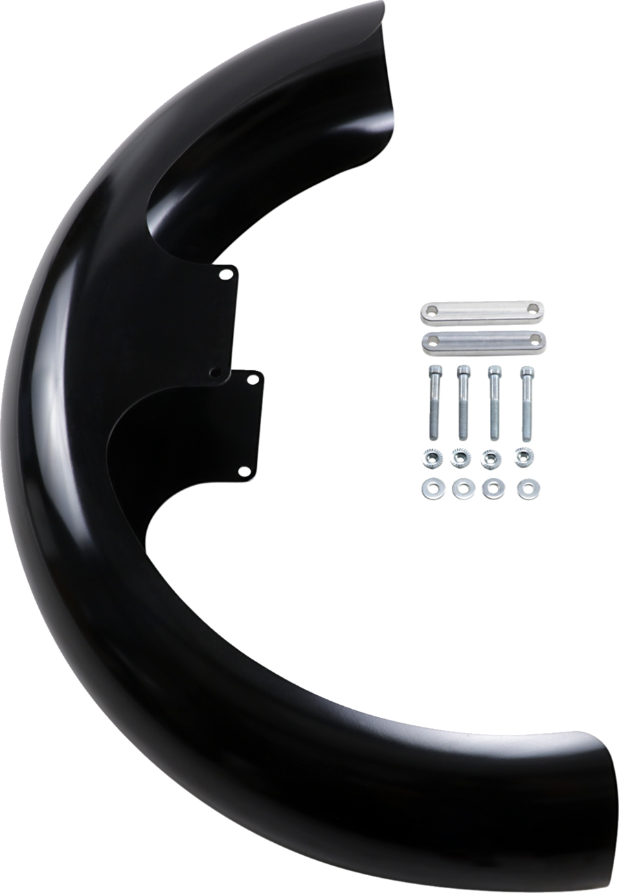 Wrapper Front Fender - Black - 21" - HD Touring/Softail