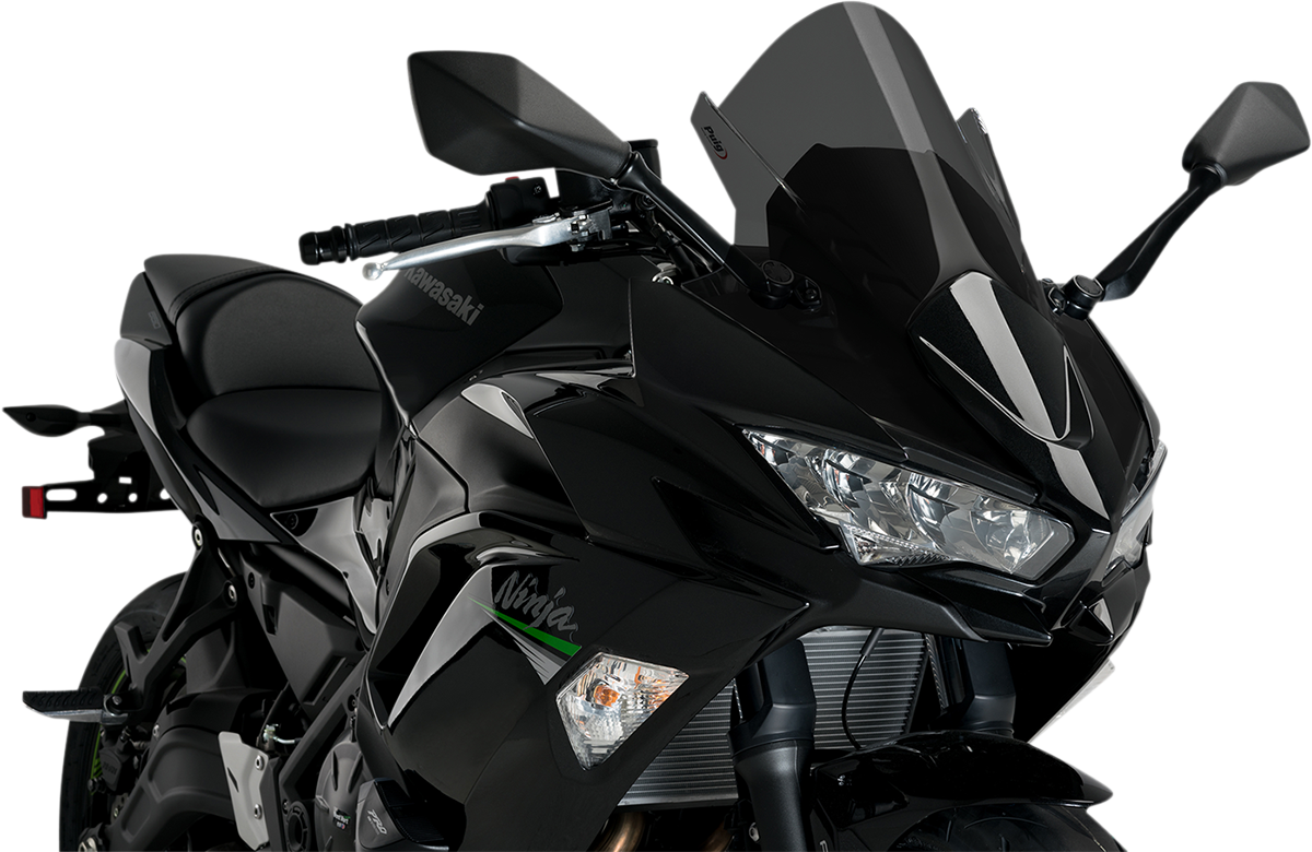 Race Windscreen - 19" - Dark Smoke - Kawasaki