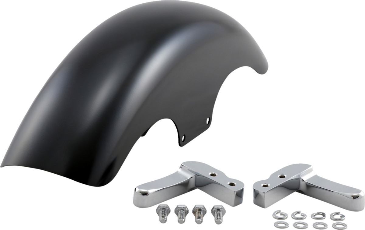 Top-Hat Front Fender - Black - 19" - HD Dyna/Softail