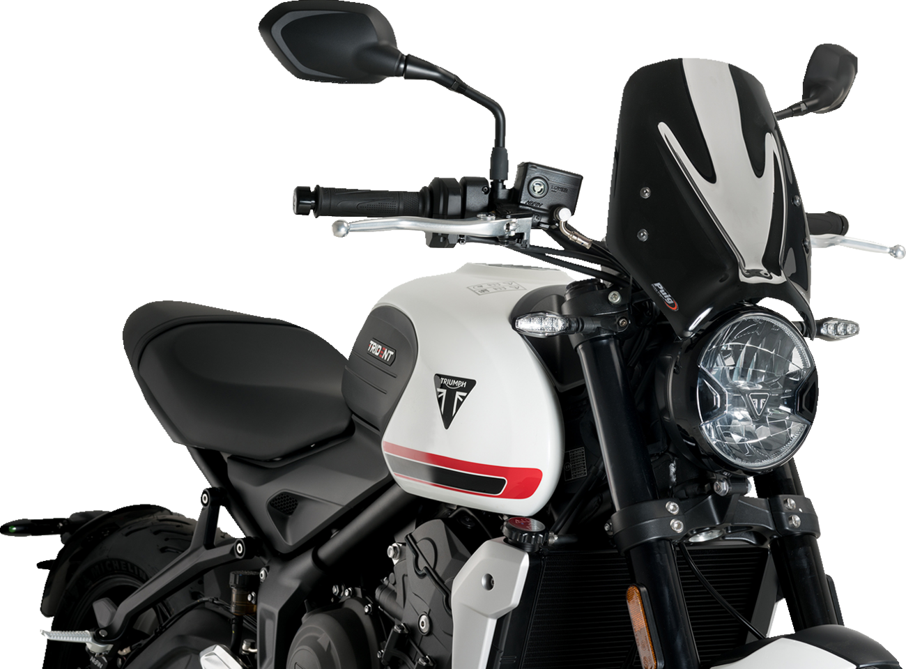 New Generation Windscreen - Black - Trident 660