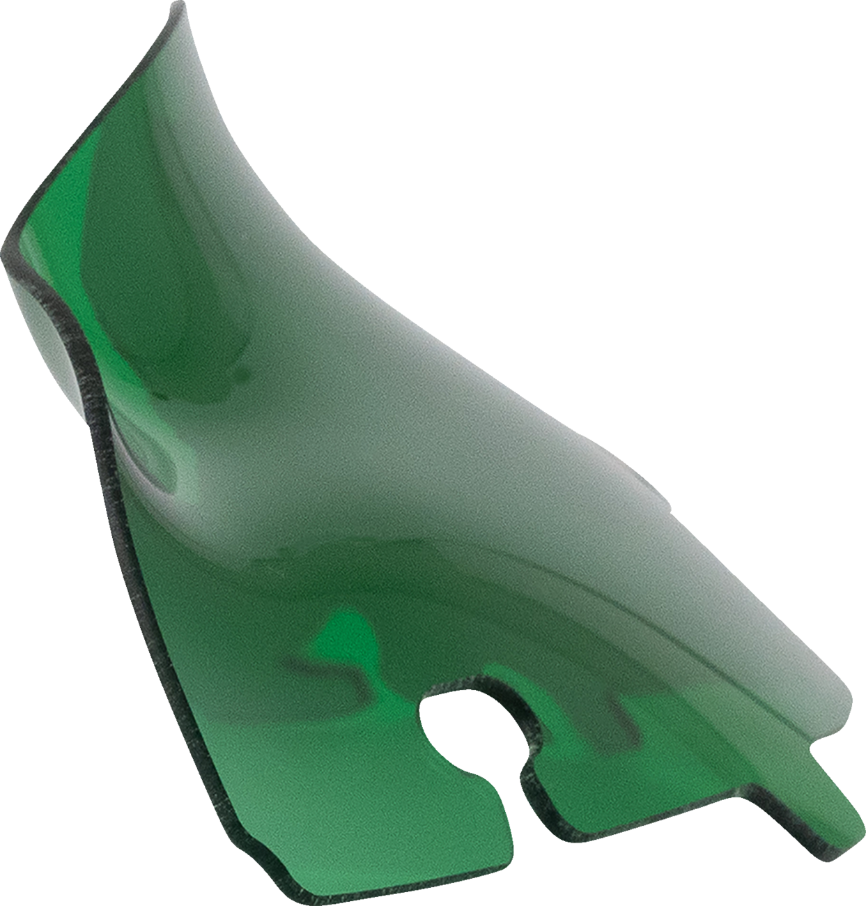 Kolor Flare® Windshield - 4" - Green - '14-'25 FLH/FLHT/FLHX