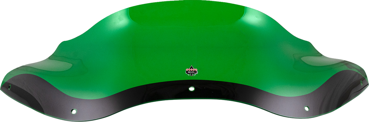 Kolor Flare® Windshield - 8" - Green - '98-'13 FLTR
