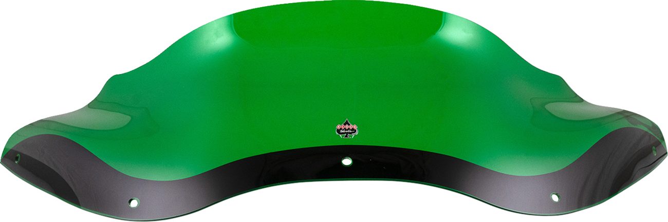 Kolor Flare® Windshield - 8" - Green - '98-'13 FLTR