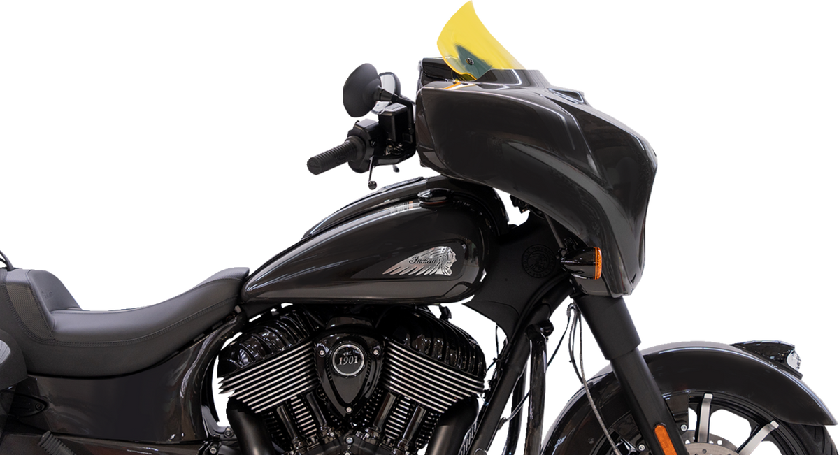 Ice Flare® Windshield - 10" - Yellow Ice - '14-'26 Indian