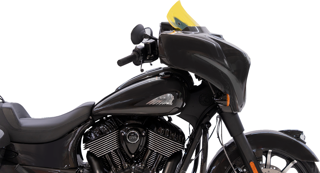 Ice Flare® Windshield - 10" - Yellow Ice - '14-'26 Indian