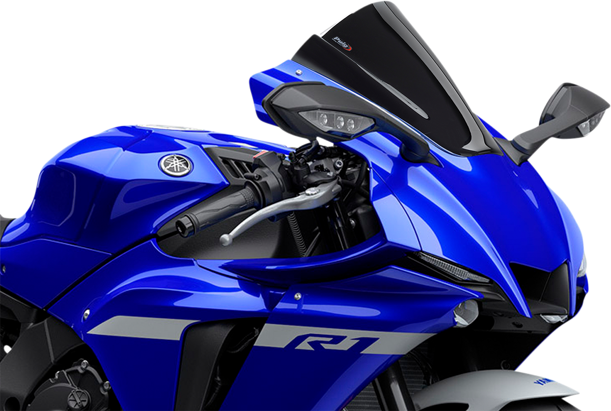 Race Windscreen - 13-1/4" - Black - YZF-R1