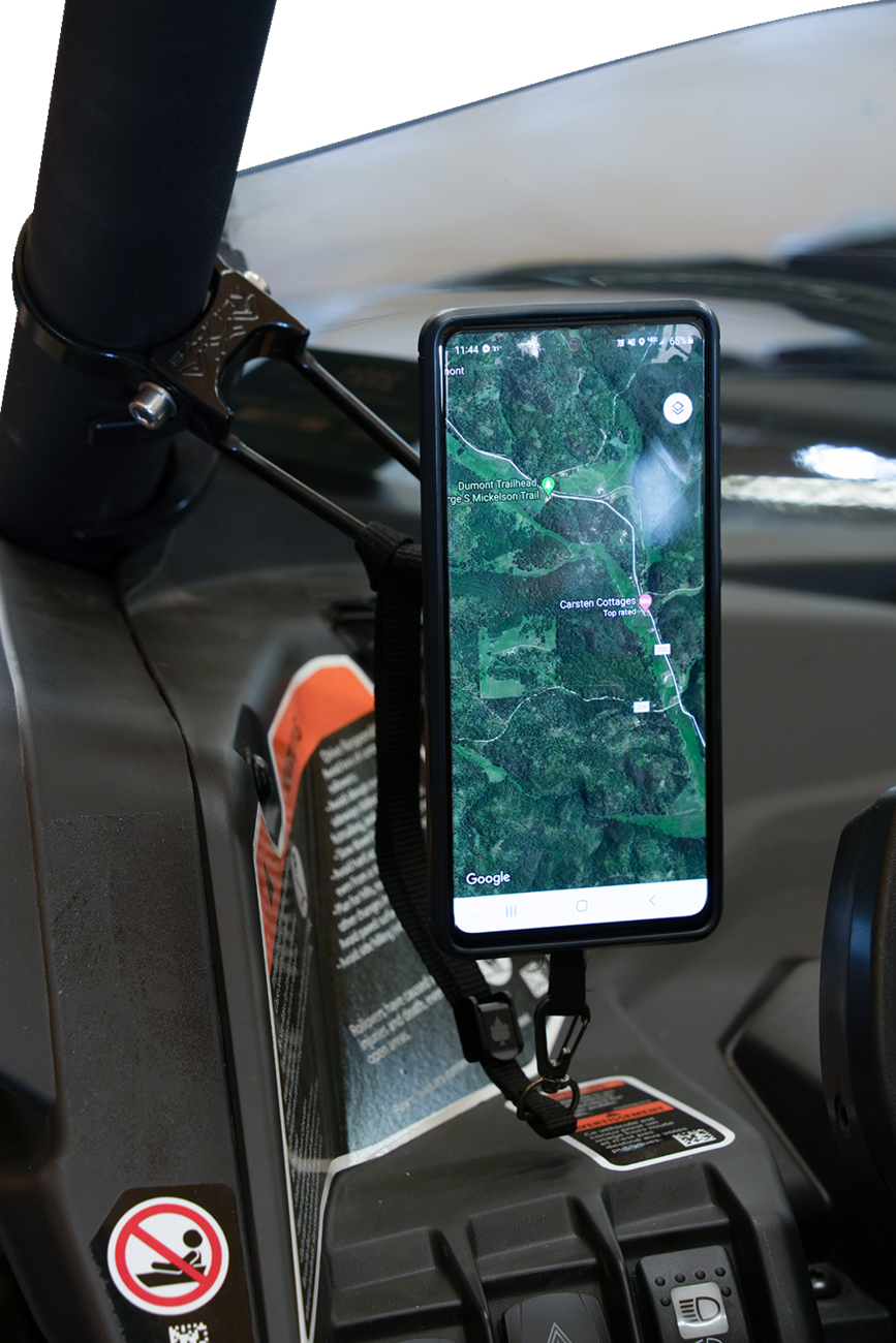 Roll Cage Phone Mount - Offset - 1-7/8"