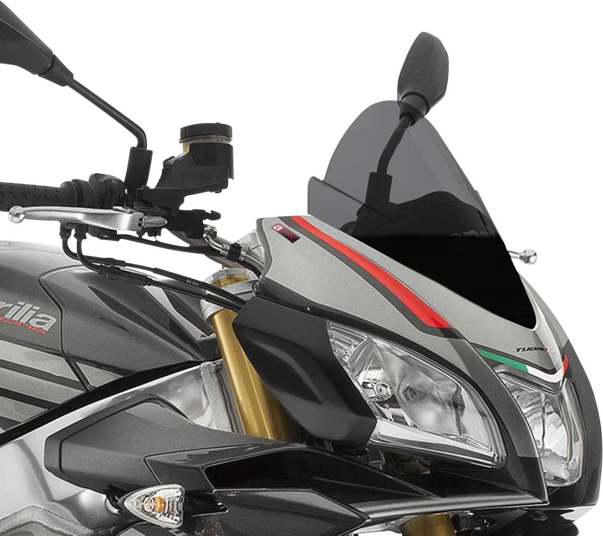 Race Windscreen - 12-1/2" - Dark Smoke - Tuono