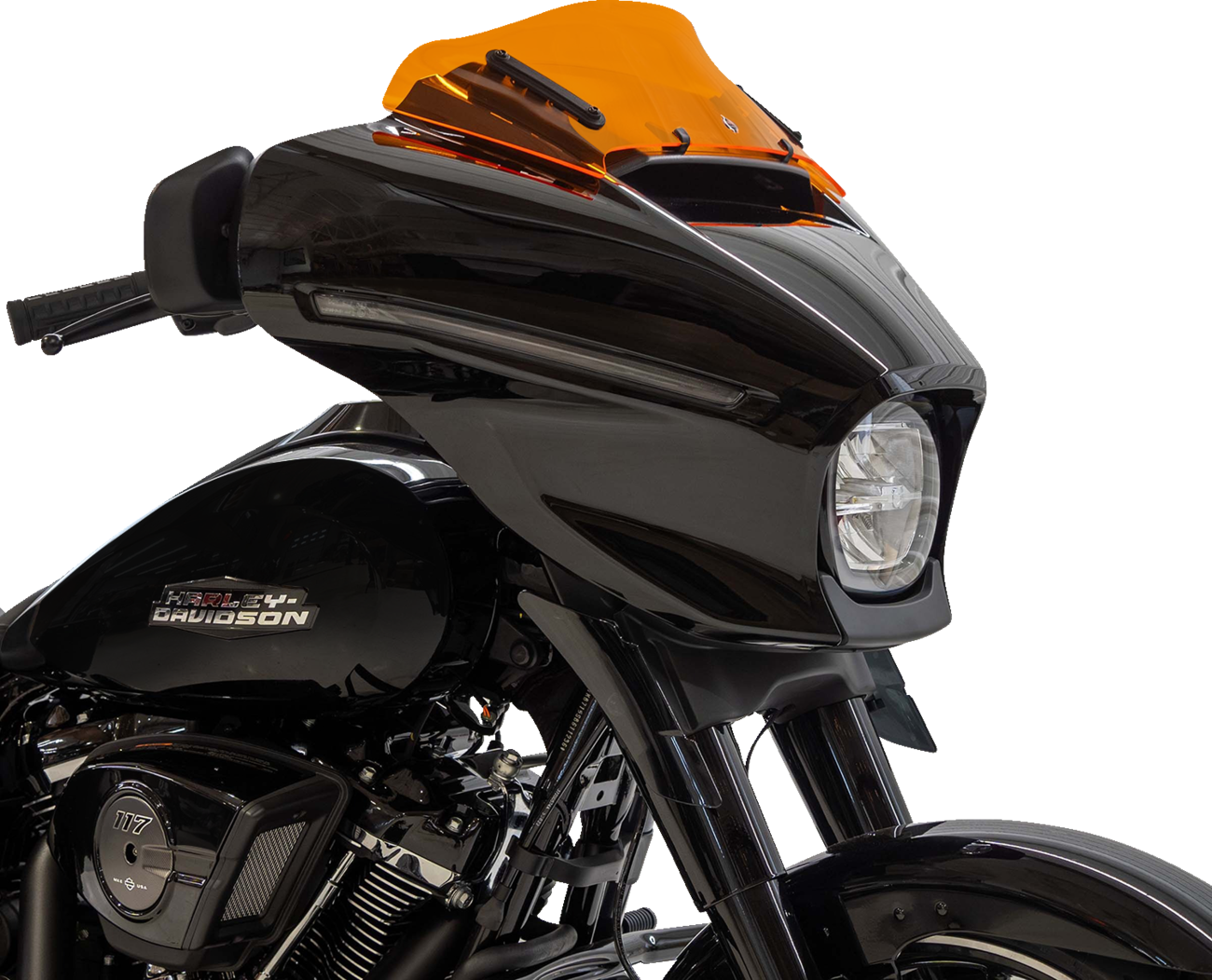 Kolor Flare® Windshield - 6-1/2" - Orange - '23-'25 FLHX