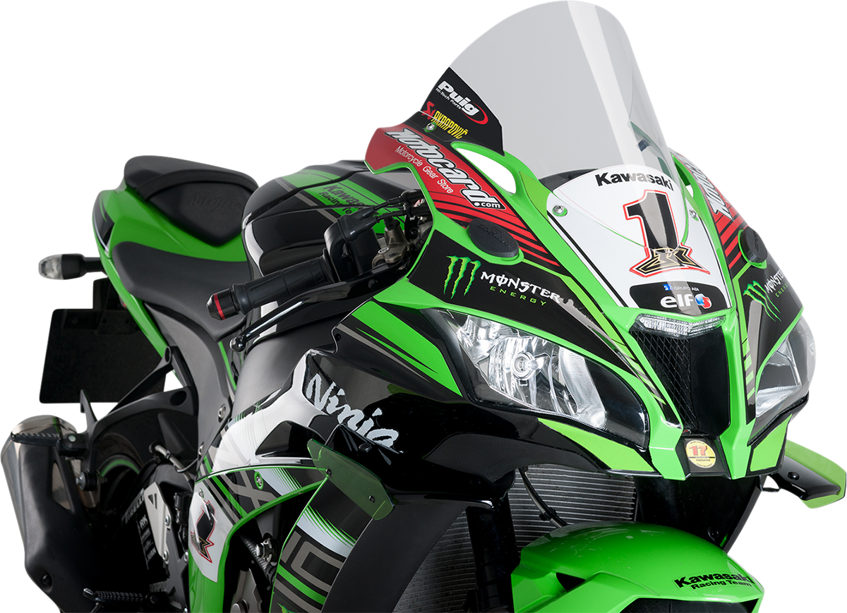 Race Windscreen - 14-1/4" - Clear - Kawasaki