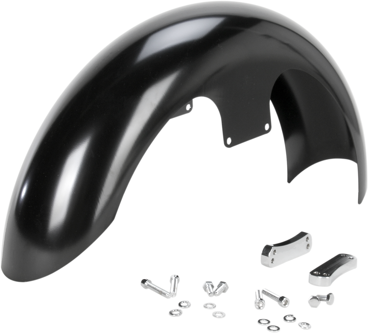 Slicer Front Fender - Black - 19" - HD Dyna/Softail