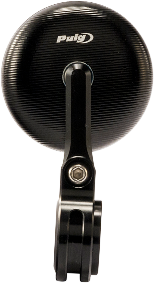 Mirror - Tracker - Rear View - Round - Black