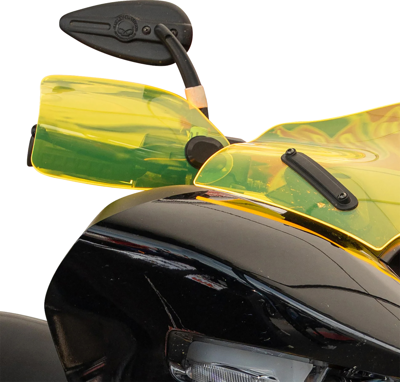 Flare® Handguards - Harley-Davidson Cable Clutch - Yellow Ice