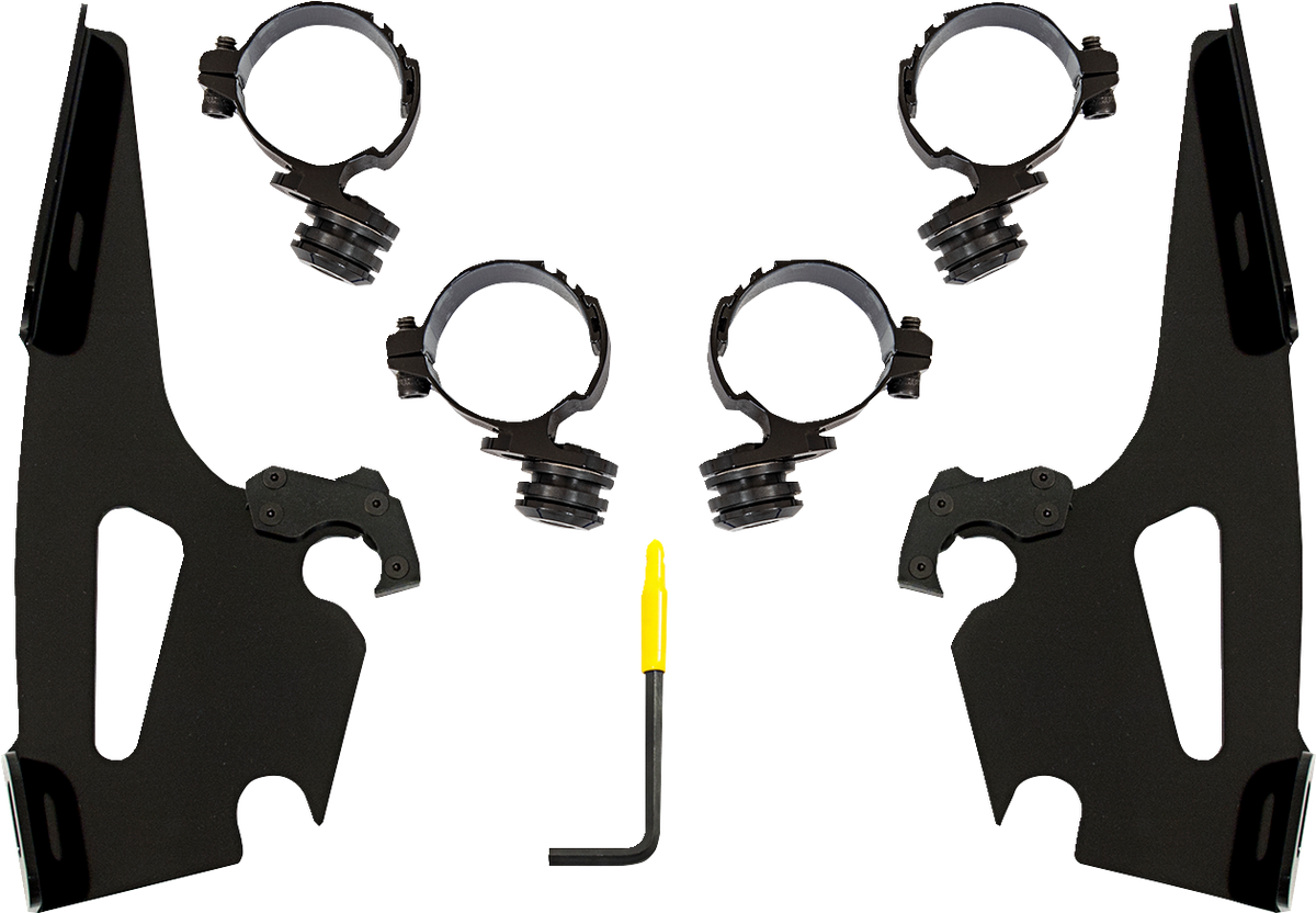 Batwing Mounting Kit - Black - Honda