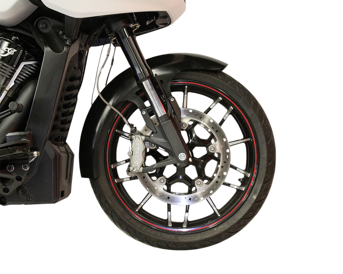 Hugger Front Fender - Black - 16"-19" - HD Challenger/Chief/Pursuit