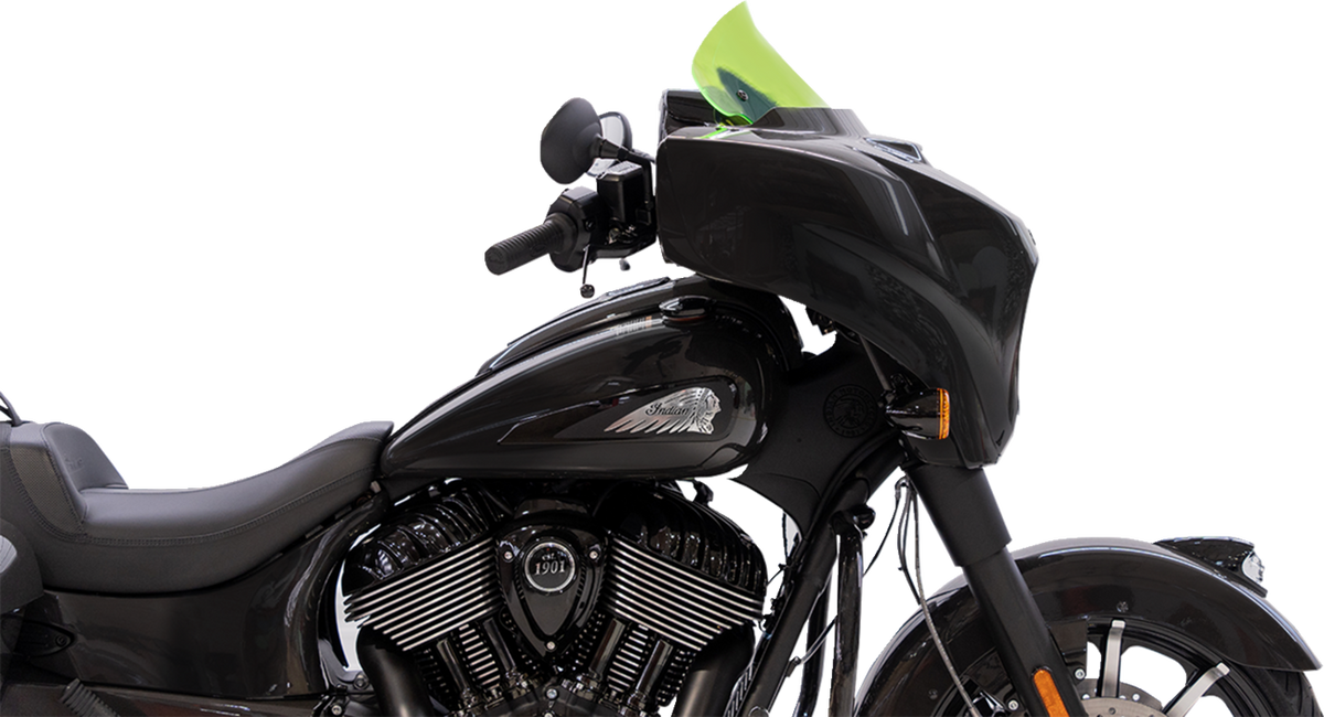 Ice Flare® Windshield - 10" - Green Ice - '14-'26 Indian