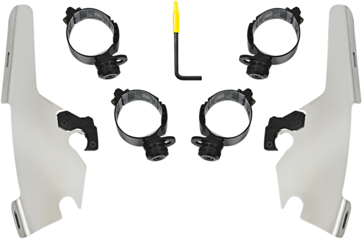 Batwing - Mounting Kit - Polished - FLSB