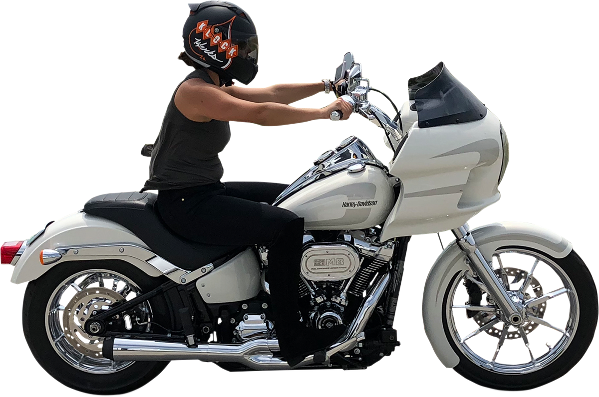 Wrapper Front Fender - Black - 21" - HD Softail
