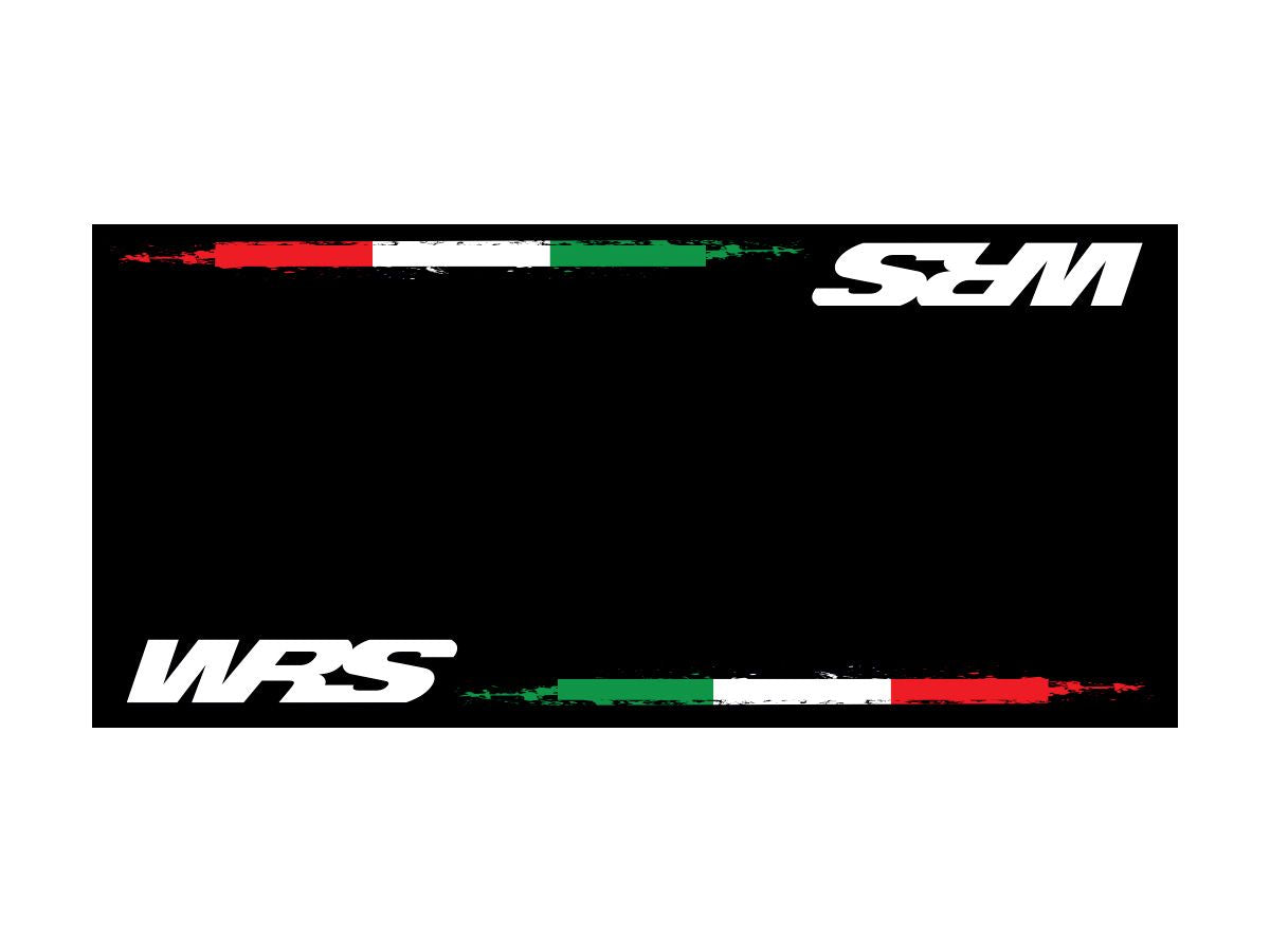 Original WRS Rectangular Motorcycle Carpet With Italian Flag