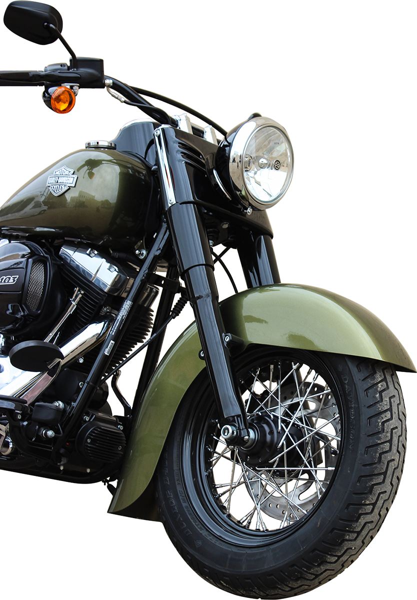 Benchmark Front Fender - Black - 21" - HD Softail