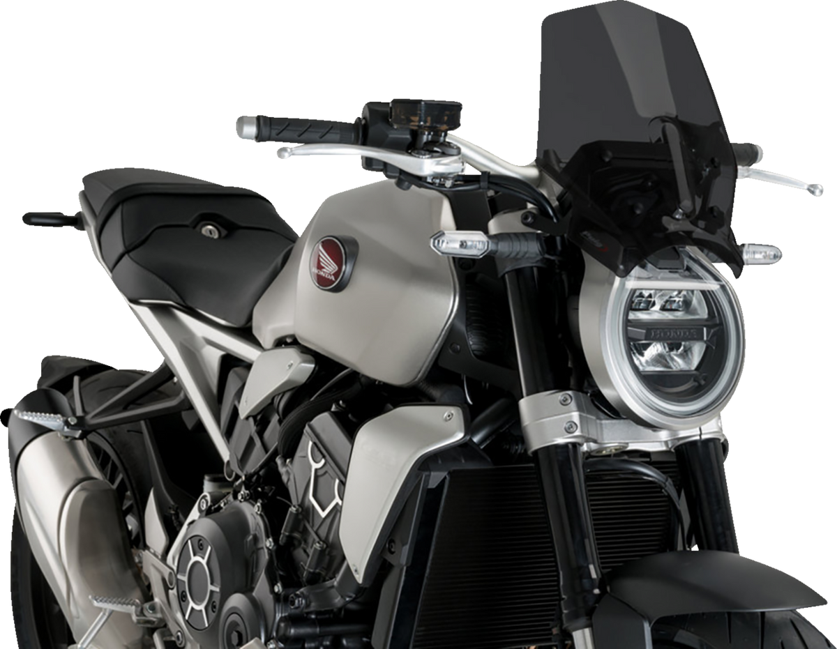 New Generation Sport Windshield - 13-1/2" - Dark Smoke - CB1000R