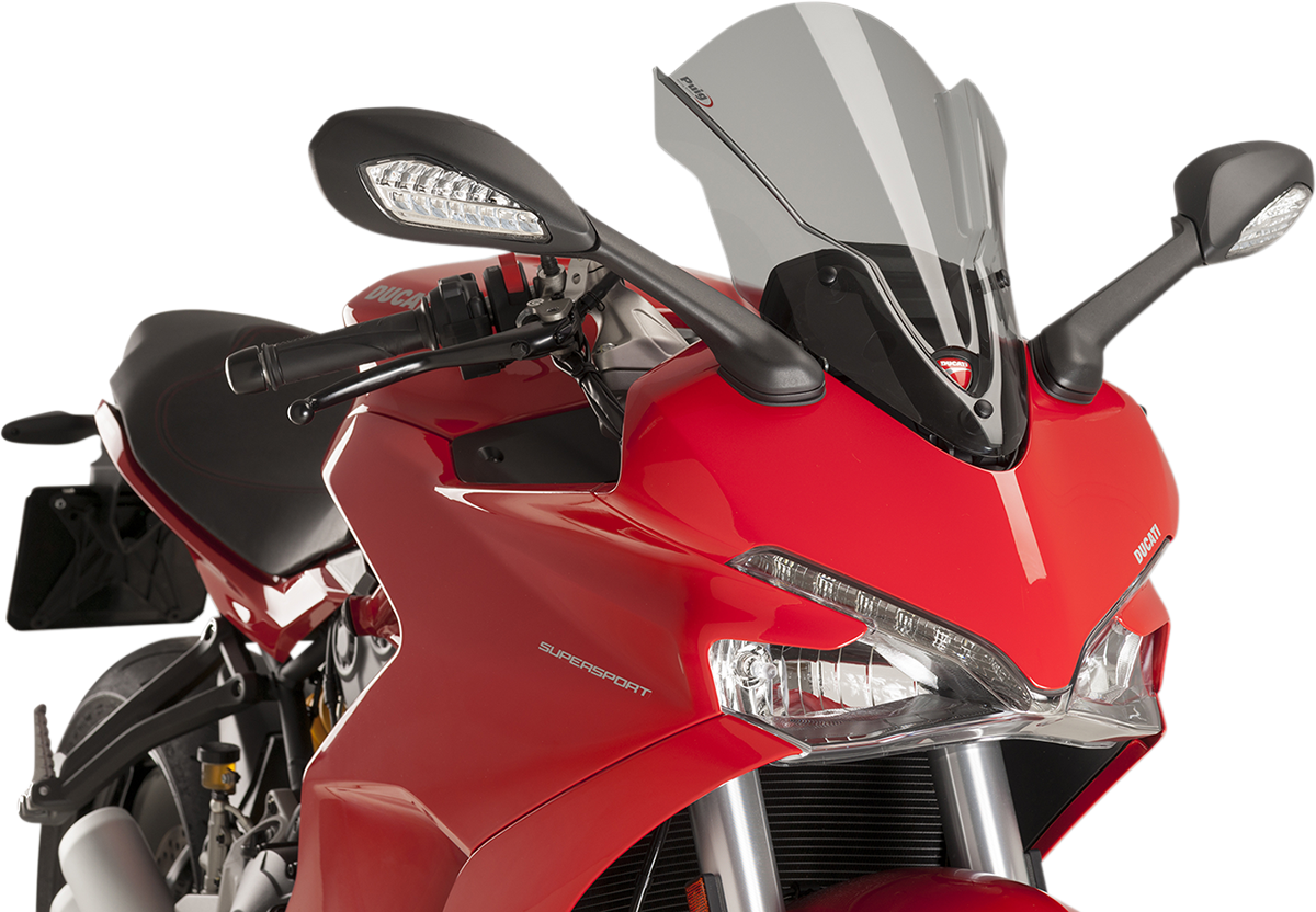Race Windscreen - 16" - Light Smoke - Ducati
