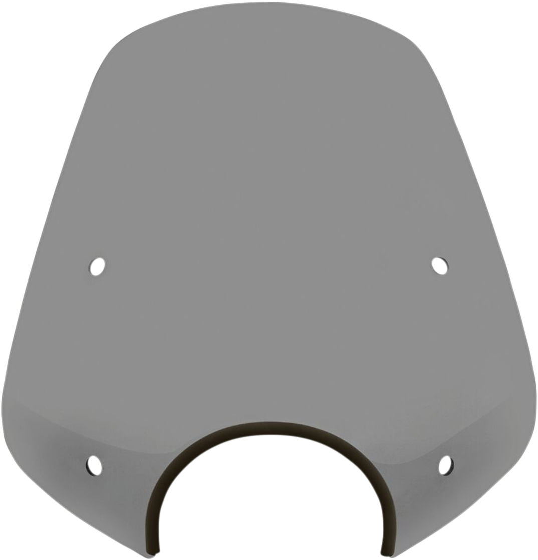 Pop Top Windshield - 7" Headlight Cut Out - Black Smoke